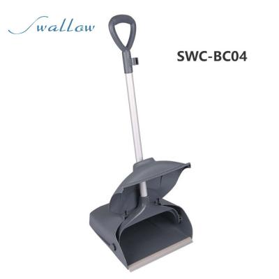 China Home Active Broom and Dustpan Set Folding Standing Plastic Dustpan Set Windproof Broom - Swallow for sale