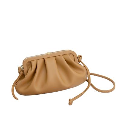 China Fashionable Hot Selling Women Cloud Shape Soft Luxury Handbag Handbag High Quality for sale