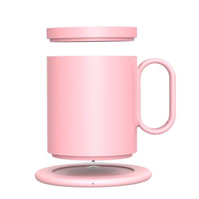 China Low Price Radio Sublimation Mugs Electric Heating Mug 400ml Smart Heat Porcelain Ceramic Mug With CE for sale