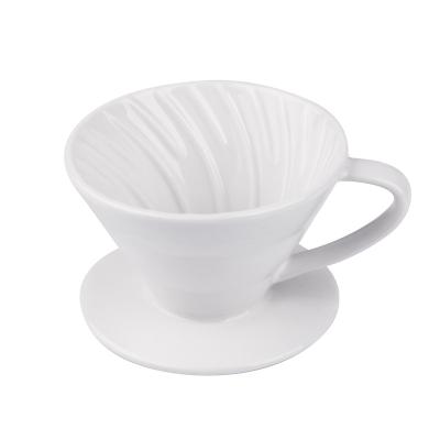 China Coastal Pour Over Coffee Dripper - Ceramic Slow Brew Accessories for Home, Cafe, Restaurants for sale