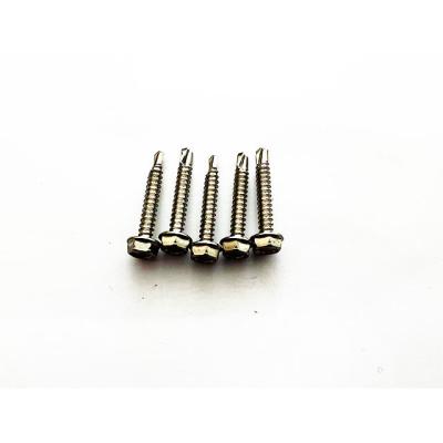 China High Quality Stainless Steel HEX Hexagon Flange Head Drilling Screws for sale