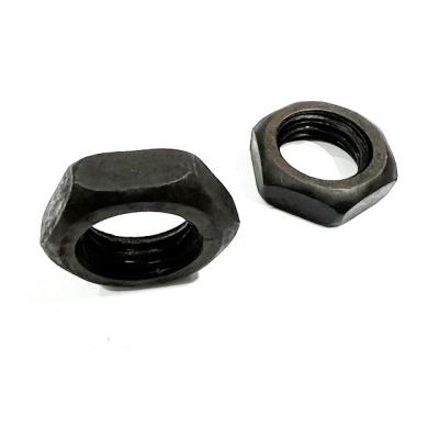 China High quality heavy industry grade 8 black oxide thin hexagon din936 nuts for sale