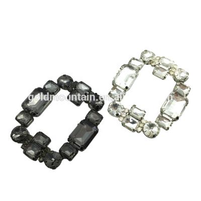 China Handmade Shoe Buckle Glass Ladies Shoe Decoration for sale