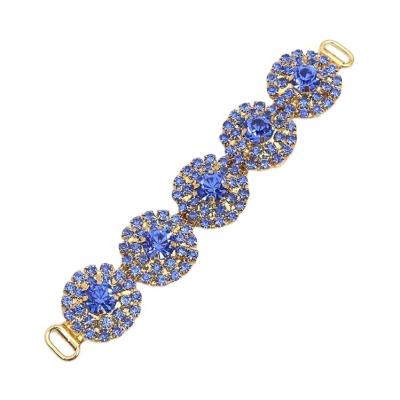 China Shoe Buckle Fashion Rhinestone Decoration Italy Shoe Accessories Crystal Buckles For Ladies Sandal Shoes for sale