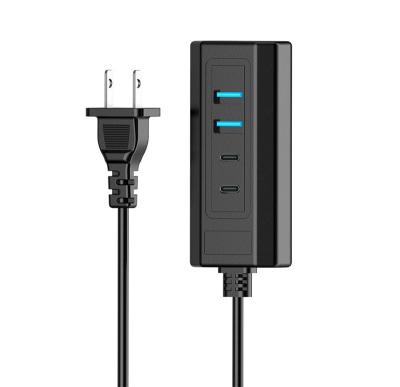 China HUB Charger 20W QC3.0 Mobile Phone 2 USB2 Type-C Mul-ports Charge Adapter Extender for sale