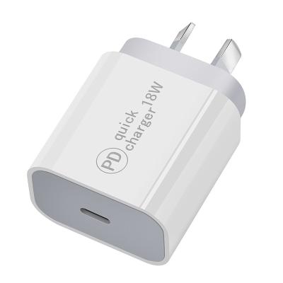 China AU palladium 18W cell phone charging adapter port type c original wall charger mobile phone for sale