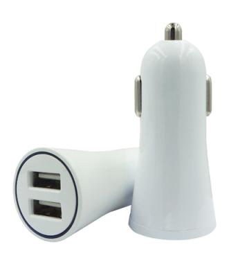 China Mobile Phone QC 3.0 2 USB Fast Charging Port Car Charger for sale