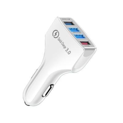 China Mobile Phone QC3.0 Quickly 4 USB Car Charger Muti Ports 35W Mobile Phone Charging Adapter for sale