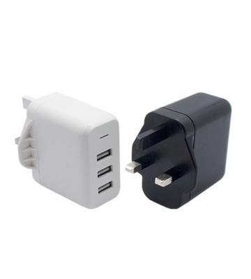 China Cell Phone Multi Port USB Home Chargers 5V3.1A 3 Ports USB Wall Charger For iPhone Mobile Phone Power Adapter for sale