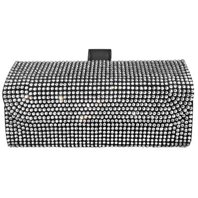 China Covered Car Accessories Diamond Car Visor Holder Glass Box Organizer Rhinestone Sunshade Storage Sunglasses Case Protective Factory Price for sale