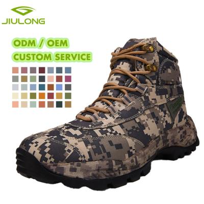 China 40-46 Lightweight Botas De Combate Boots Waterproof Mid Top Combat Boots Anti-skid Shoes Men Hunting for sale