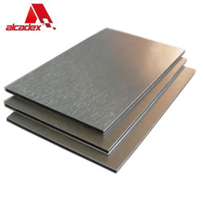 China Modern PVDF Cladding Aluminum Composite Panel Building Exterior Wall Cladding Decoration Face Sandwich Panels Double ACP ACM Sheet for sale