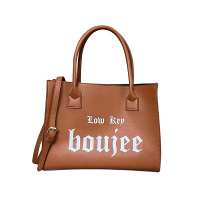 China NATIONAL Tote Bag Ladies Vintage Large Custom Storage Fashion PU Handbags Women's Leather Handbags for sale