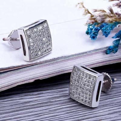 China Cute HipHop Micro Encrusted Zircon Earring Mens Jewelry Earrings for sale