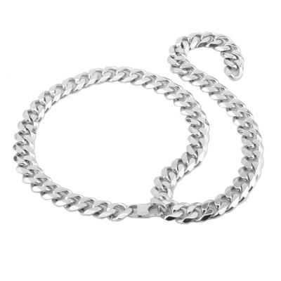 China High Quality Stainless Steel Six Sides Grinding Necklace Collar Rock Hip Hop Fun Chain for sale