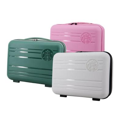 China Hot Sales PP/PC/ABS Hand Carry Cosmetic Case Mini Tough Hand Luggage Suitcase Makeup Case DC-P-0008 for sale