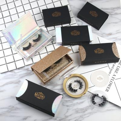 China Delicate Feathery Natural Look Mink Lashes Private Label Magnetic Closure Eyelash Box Packaging for sale