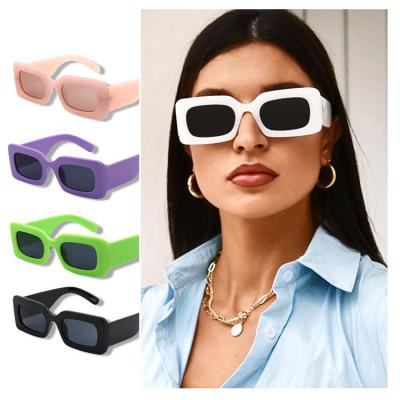 China Stylish Newest 2022 Rectangle Fashion Sunglasses VIFF HP21045 Gafas Del Sol Glasses Multi Color Frame for sale