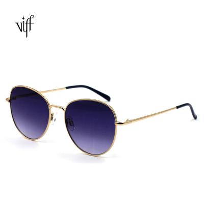 China VIFF HM17166 2020 Round Newcomers Oversized Round Sunglasses Metal Ready To Ship Women Sunglasses for sale