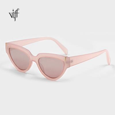 China Plastic Frame Logo Retro Sunglasses Custom Cat Eye Purple Sunglasses Fashion Sunglasses HP20124 for sale