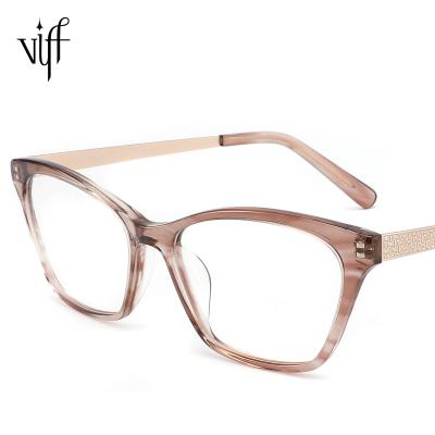 China Preminum High Acetate Optical Frame VIFF HA1007 Glasses Shape High Quality Acetate Optical Frame Woman Glass Optical Frame Fashionable Acetate Glasses for sale