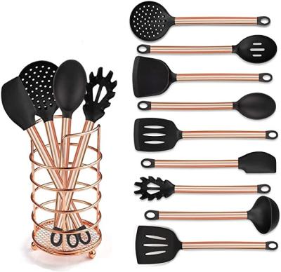 China Amazon Best Sustainable Stainless Steel Silicone Cooking Kitchenware Utensils for sale