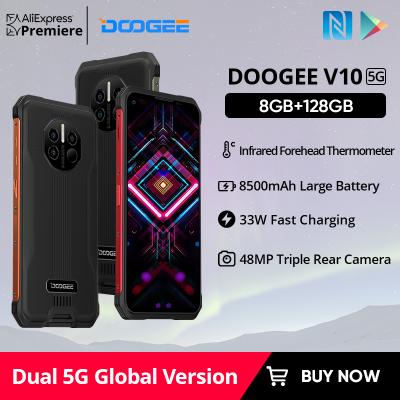 China Dual SIM Card DOOGEE V10 Dual SIM Card Global Version Rugged Phone 8500mAh Battery 48MP Rear Camera 6.39" DotDisplay 33W Fast Charging Smartphone for sale