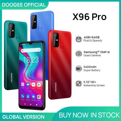 China Dual Pro Android Mobile Phones 4GB RAM 64GB ROM Octa Core 13MP Quad Camera Smartphones Celular SIM Card DOOGEE X96 11 5400mAh for sale