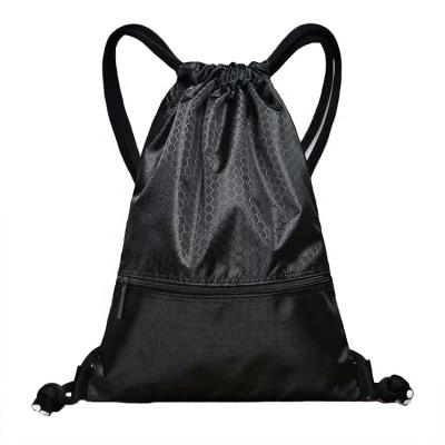 China Hot Sales Good Quality Polyester Drawstring Bag Home Basketball Gym Custom Bag for sale