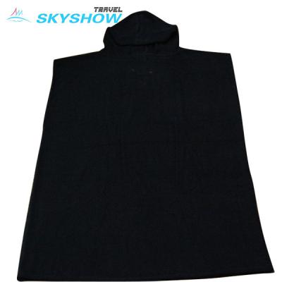 China QUICK DRY Customized Printed Big Solid Color Quick Dry Soft Surf Poncho Towel for sale