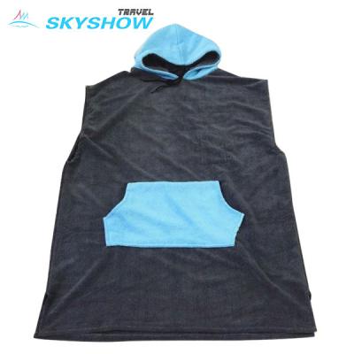 China QUICK DRY Quick Dry Customized Printed Large Adult Microfiber Poncho Towel for sale