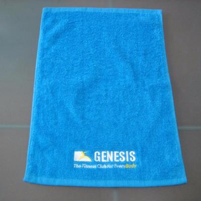 China Pocket QUICK DRY Yoga Towel 100% Warm Eco Cotton Gym Towel With Embroidery for sale