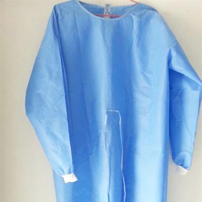 China New Professional Hosital Round Surgical Medical Nonwoven Isolation Gown Suit For Comercial for sale