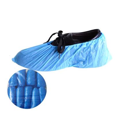 China Health Safe Custom Silicon Rain Cover Cleanroom Protective Cpe Shoe Covers Disposable Shoe Cover For Food Processing for sale