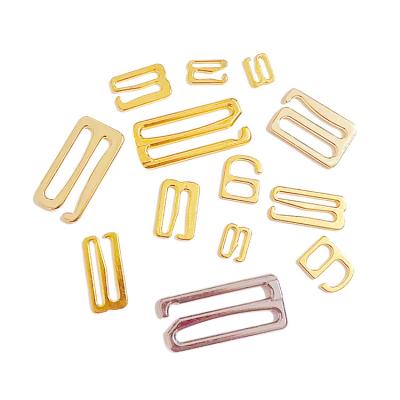 China Chinese Underwear Supplier Metal Bra Slider 9 Ring Hooks 10mm Zinc Alloy Bra Hook for sale