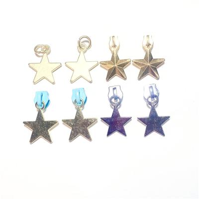 China TRENDY Fashion Design Alloy Star Pentagon Pendants Silver Plated Zinc Alloy Hollow Star Pentagon Pendant for sale