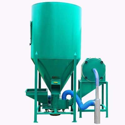 China Automatic feed pulverizing and mixing machine hammer type pulverizing material zu verkaufen