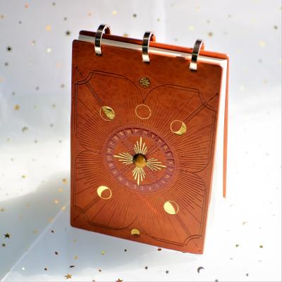 China Dual-Use Recyclable Special Spiral Fil-o Monthly Flip Table Desktop Calendar Holder for sale