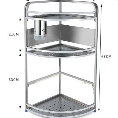 China Black Kitchen High Capacity Wall Mounted 304 Stainless Steel Hanging Spice Rack for sale