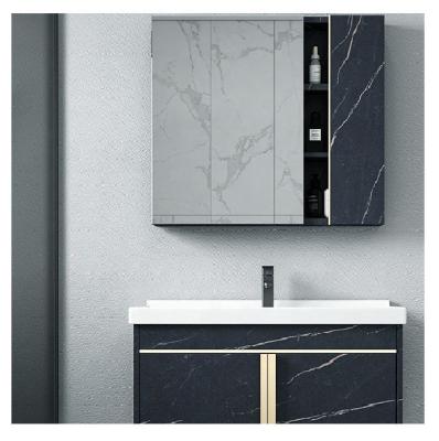 China Modern High Quality Luxury Smart Wall Cabinet Bathroom Sink Basin Cabinet for sale