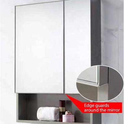 China Modern Luxury Bathroom Sink Basin Vanity Modern Bathroom Vanity Light Mirror Cabinets for sale