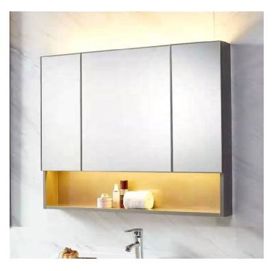 China Wholesale Modern Designed Luxury Wall Mounted Bathroom Vanity Mirror Cabinet For Toilet for sale