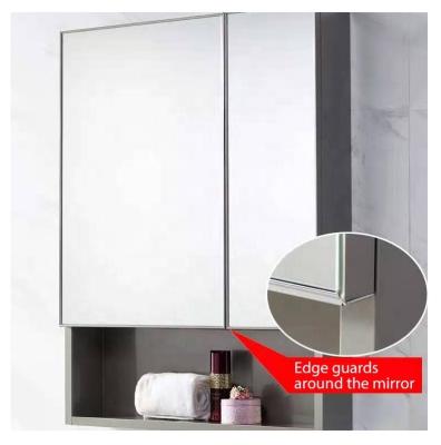 China Modern Cheap Bathroom Mirror Cabinet Wall Mounted Hanging Bathroom Mirror Cabinet for sale