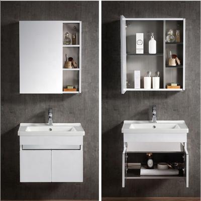 China Modern High Quality Wall Mounted Bathroom Cabinet Wall Mounted Vanity For Hotel for sale