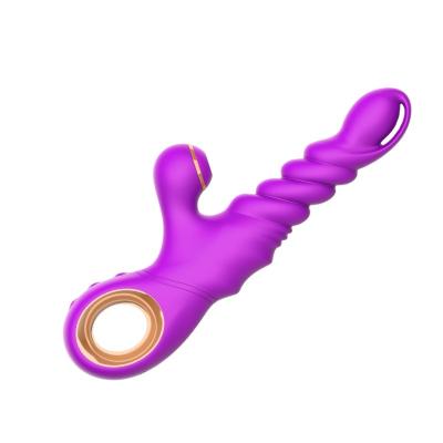 China Vaginal Massage Woman Clit Massager Female Dual Vibrator G-spot Head Sucking Vibrator for Masturbators for sale