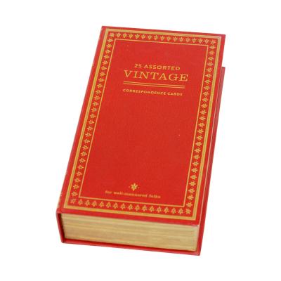 China Gift & Craft Book Custom Classic Shape Cover High Quality Decorative Hard Book Box for sale