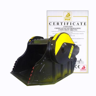 China Excavator Attachment GPR Crushing Concrete Bucket Crusher Attachment Excavator for sale