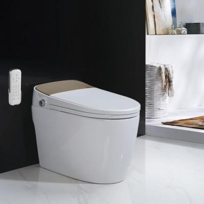 China Double-Flow Ceramic Square Design Good Quality With Remote Control Smart Toilet Bathroom for sale