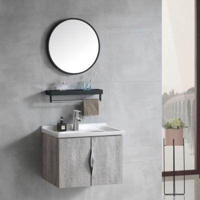 China Modern Economic Wash Hand Water Proof PVC Cabinet Bathroom Vanity for sale