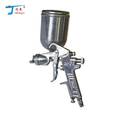 China Small Use Paint Spray Gun Convenient Suction Paint Stainless Steel Gravity Type Spray Gun for sale